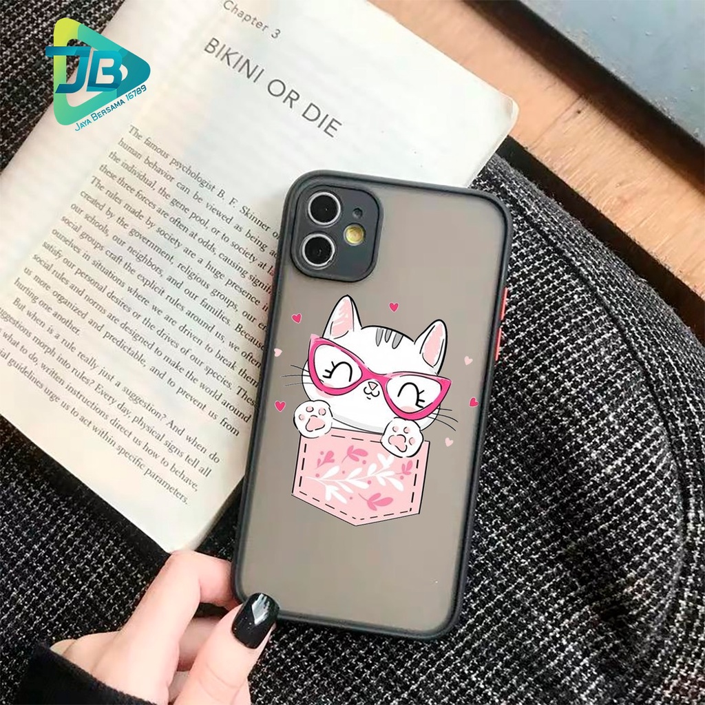 SOFTCASE DOVE CAT CUTE OPPO VIVO SAMSUNG XIAOMI REALME IPHONE ALL TYPE JB4995