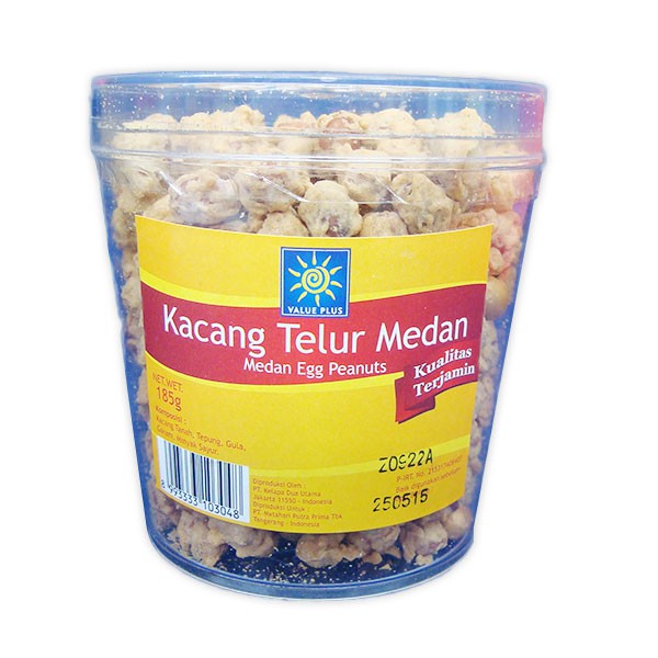 

Value Plus Kacang Telur Medan 185Gr