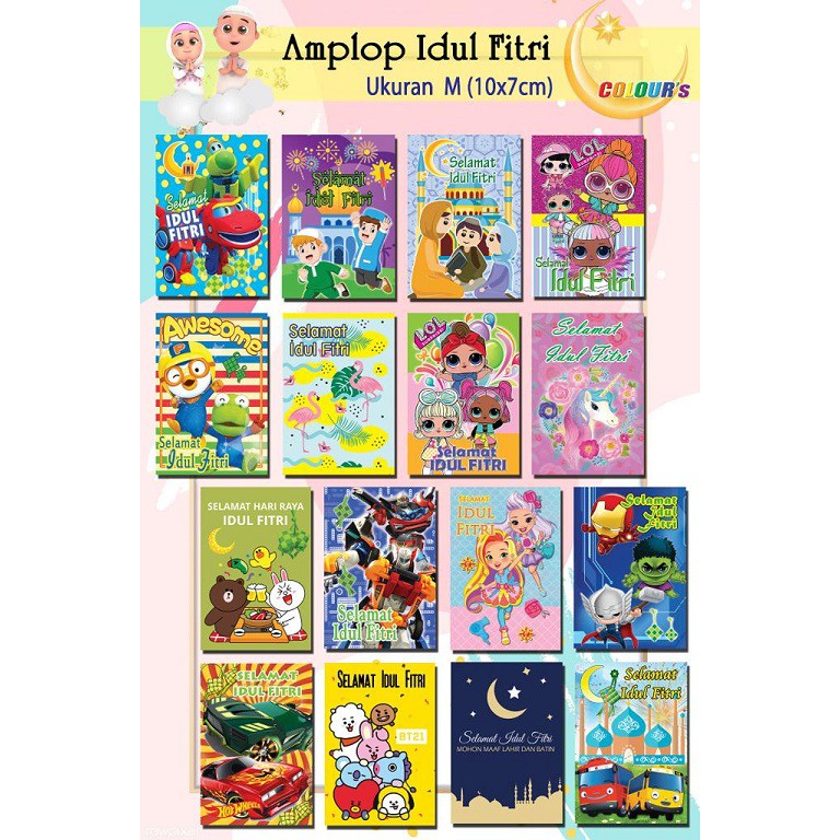 

Amplop Lebaran 10 x 7 cm per pak