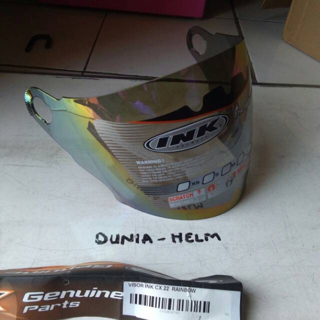Kaca helm ink cx22 cx23 cx390 kyt 2vision rainbow ori ink