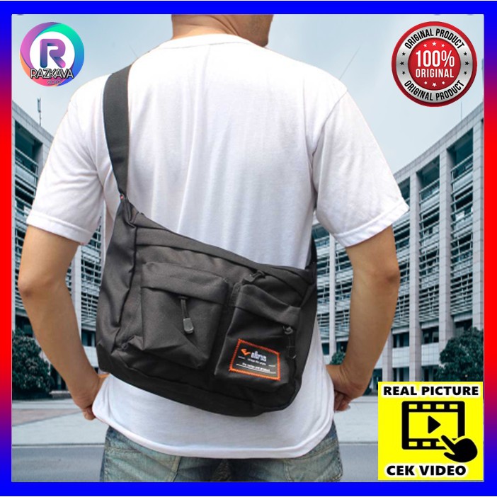 Tas Samping Pria Wanita Salempang Slempang Selendang Sandang Sekolah Kuliah Kerja Cowok Cewek Distro