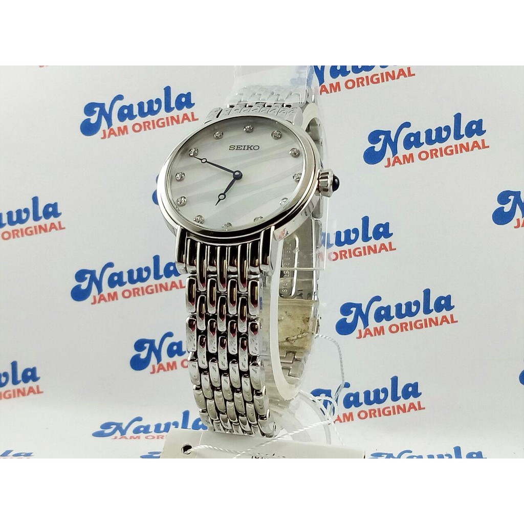 Seiko Ladies SFQ807P1 Quartz Silver Stainless Steel - Jam Wanita SFQ807