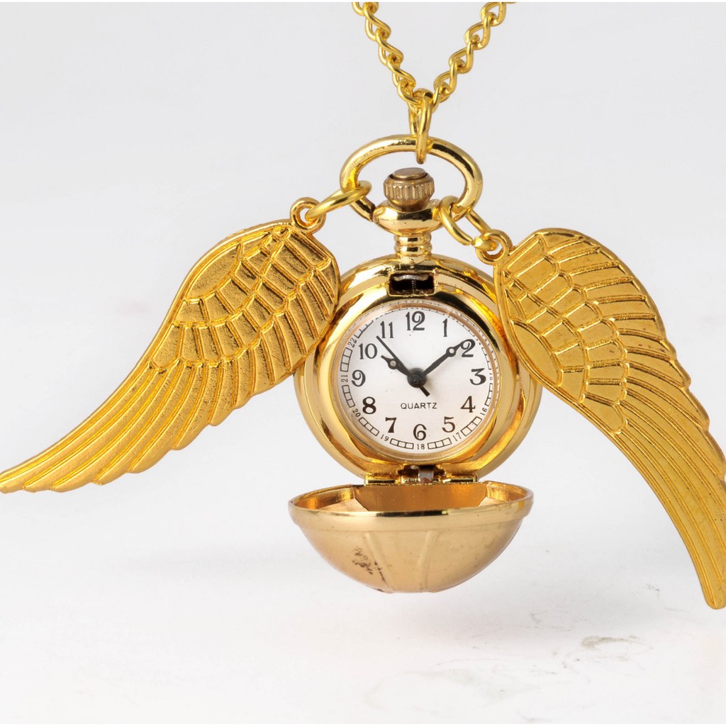 GSPW golden snitch harpot harry bola ball necklace watch jam saku kalung