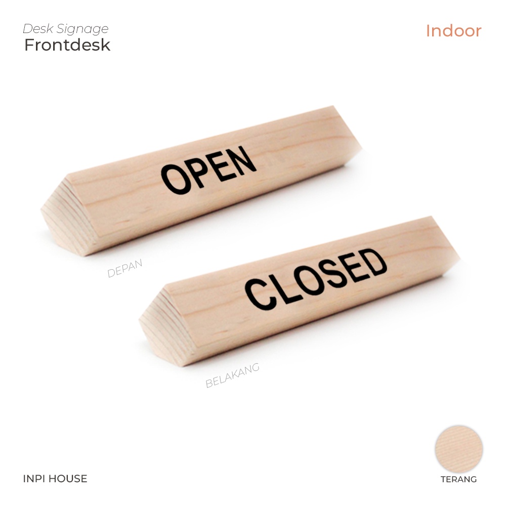 Jual sign system open closed - penanda meja kasir - open closed ...