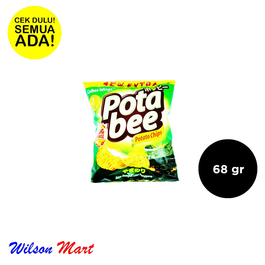 

POTA BEE KERIPIK KENTANG RASA NORI RUMPUT LAUT 68 GRAM