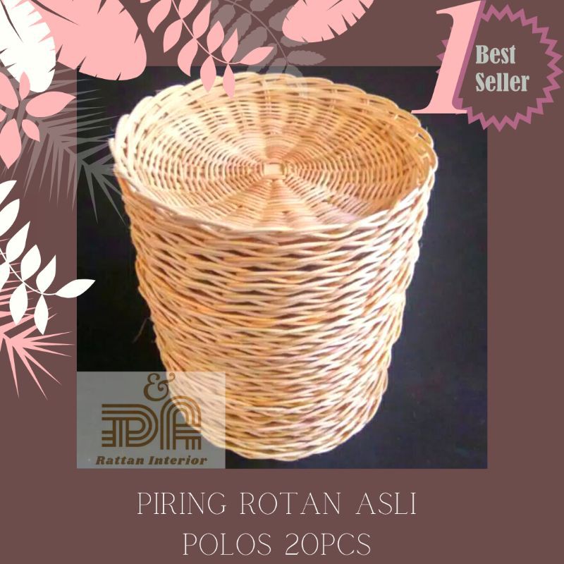 Piring Rotan Asli 20pcs #piringrotan
