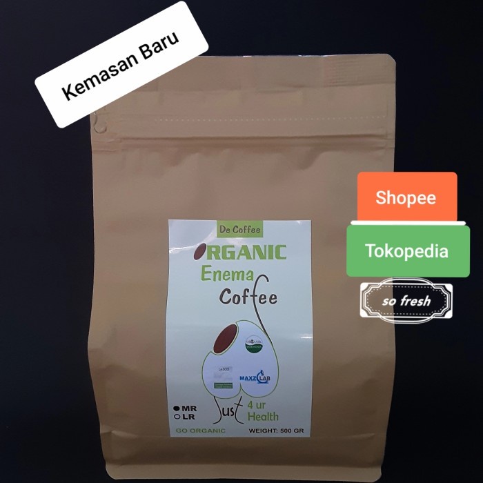 

Kopi Enema Organik Medium Roast/Detox Kopi/Kopi Sehat/Kopi Robusta