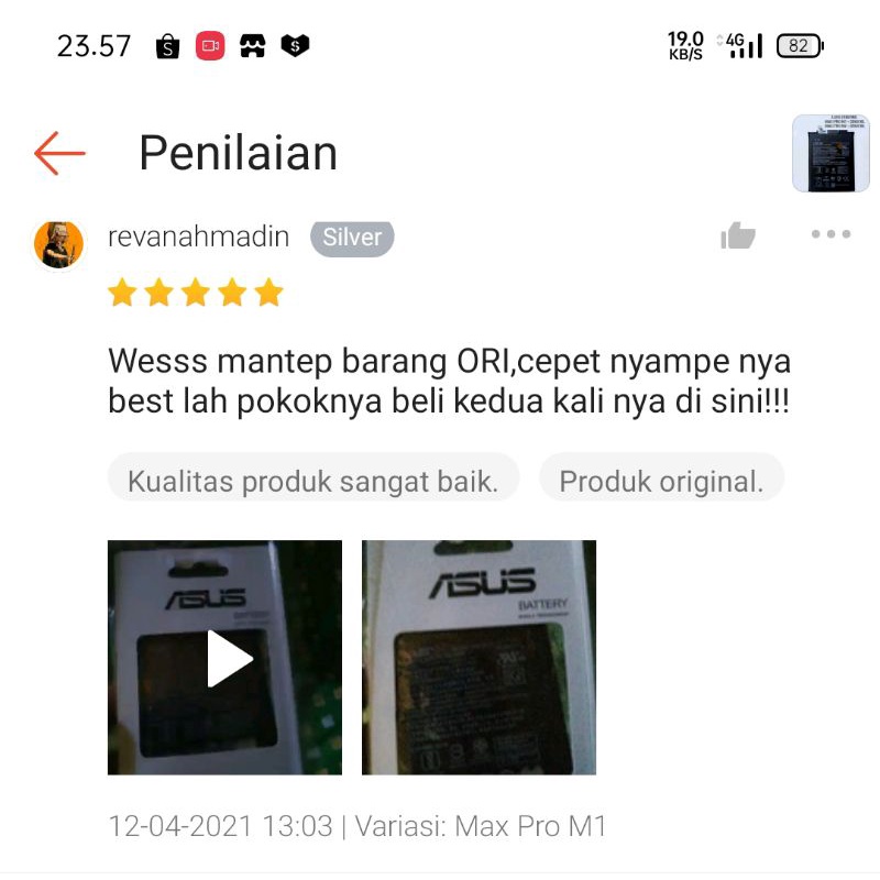 BATERAI ORIGINAL REDMI 6 / 6A / BN37 / BATRE REDMI 6 / BATTERY REDMI 6