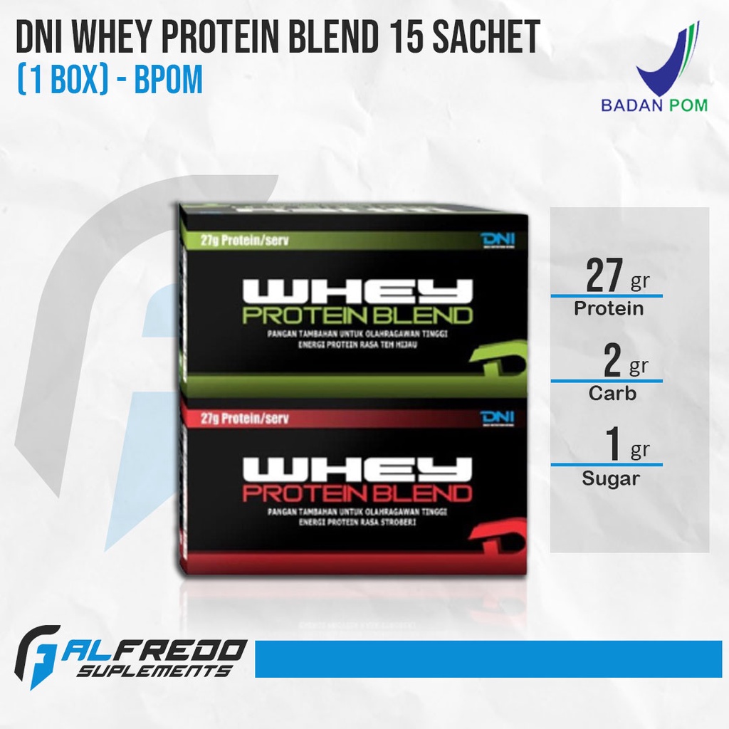 DNI Whey Protein Blend 15sachet (1box) BPOM HALAL