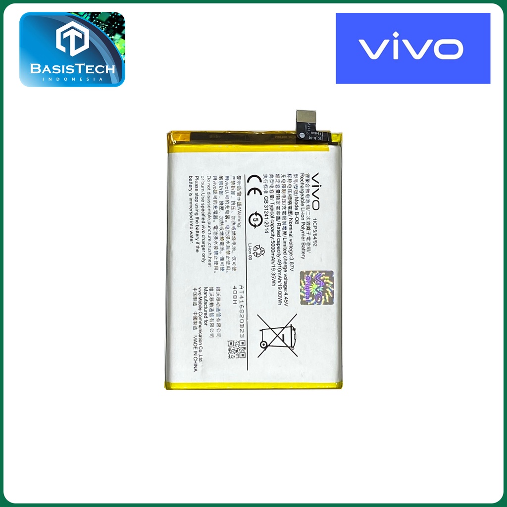 BATERAI VIVO Y31 2020 Y51 2020 Y31s Y52s - B-O8 - ORI