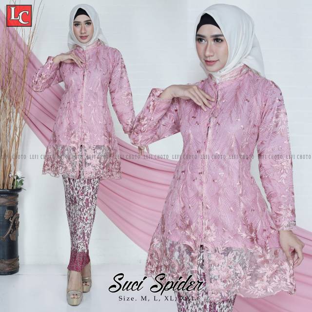 STELAN KEBAYA TUNIK TILLE BORDIR/KURUNG/KEBAYA KEKINIAN / KEBAYA MODREN/LONG TUNIK BORDIR