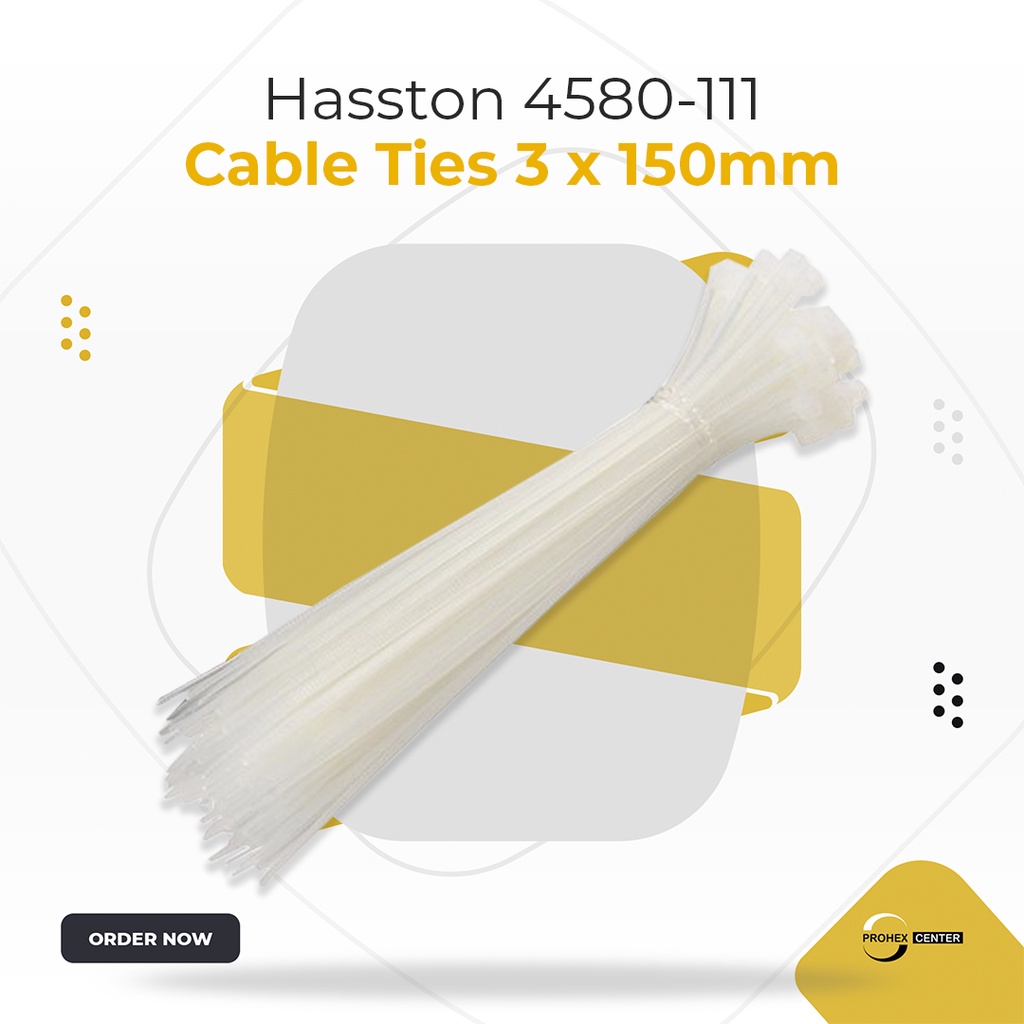 PROHEX Cable Ties 15 cm PUTIH Hasston Kabel Tie Pengikat Strap 150 mm