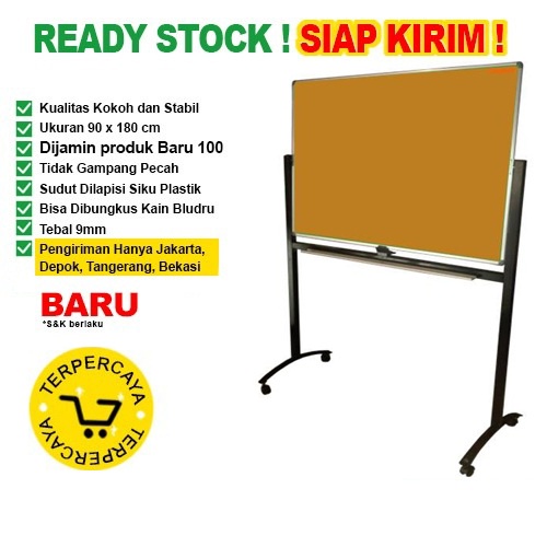 

Papan Pin Board / Soft Board SAKANA Polos 90x180 ( Kaki )