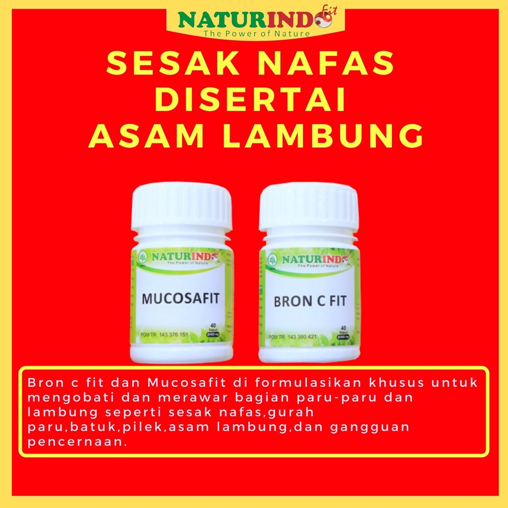 Obat Sesak Nafas Bron C Fit Naturindo Solusi Atasi Gangguan Pernafasan Asma Gurah Bronkitis Obat Batuk Ampuh-SESAK NAFAS+ASLAM