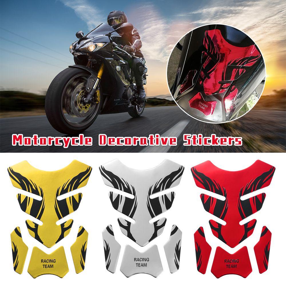 Top 3D Tank Pad Stickers Flame Tank Pad Protector Untuk Cover Stiker Honda Yamaha