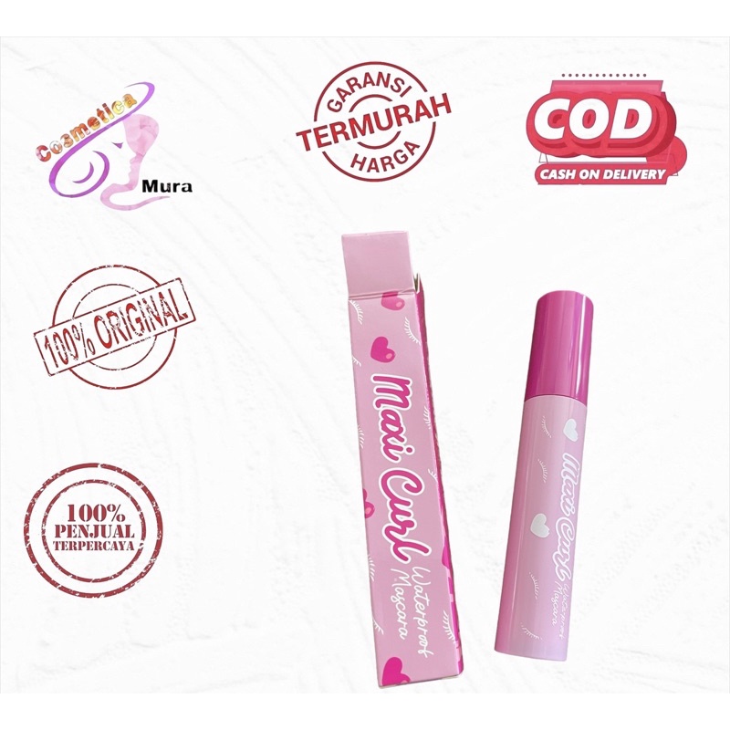 new item ! Marshwillow mascara maxi curl lentik dalam 5 detik - mascara marshwillow pink maxi curls terbaru - marshwillow mascara