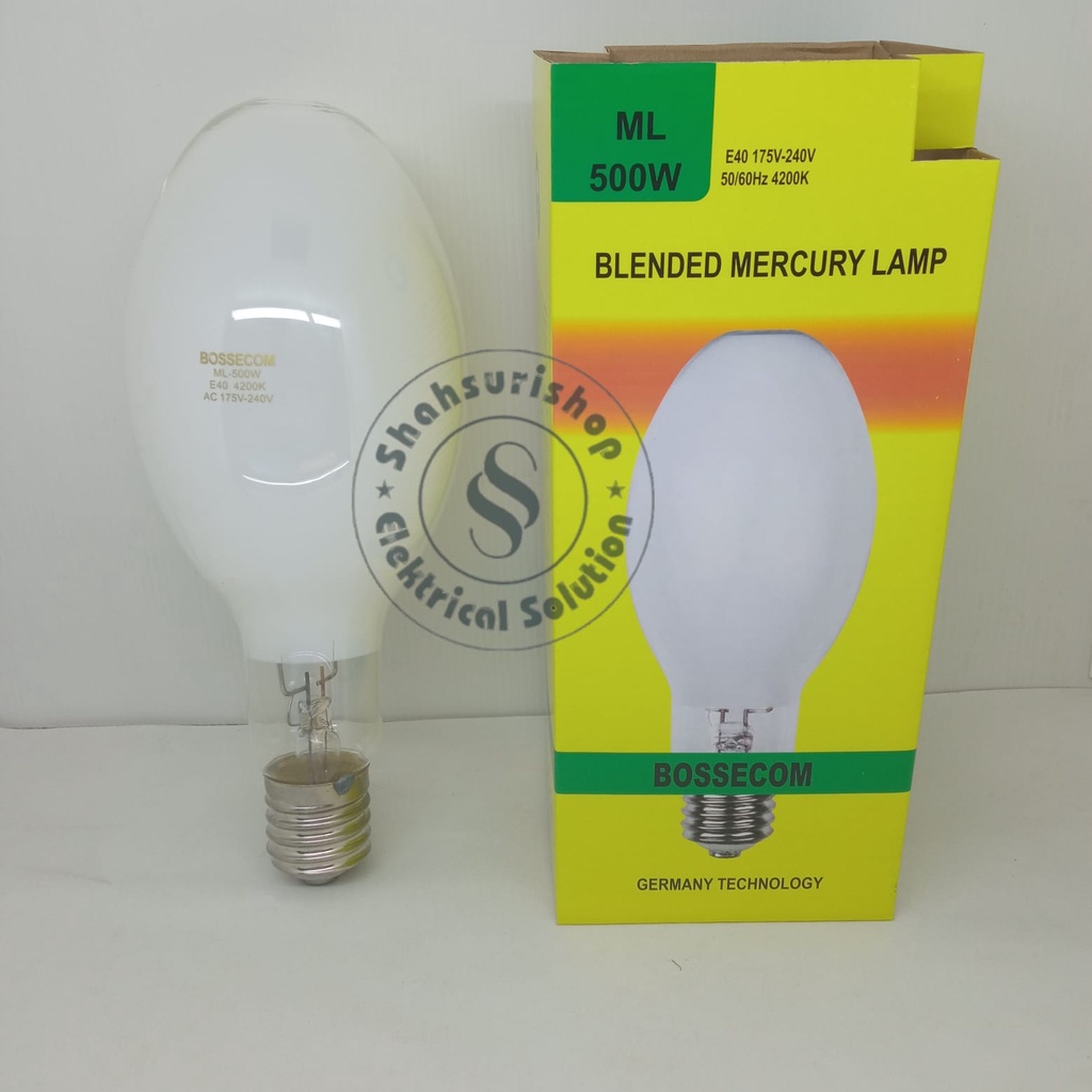 BOSSECOM LAMPU MERCURY ML 500 WATT E40 LAMPU JALAN