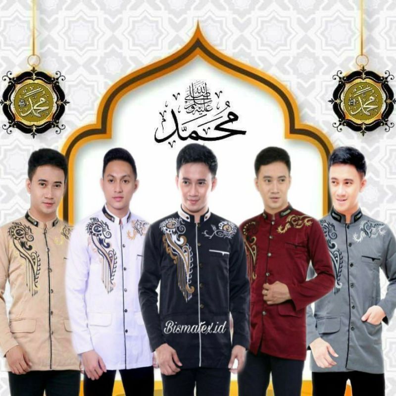 (BISA COD)/JASKO BORDIR/JASKO PRIA/ jas koko pria/baju koko pria/Jasko pria original Lengan panjang/