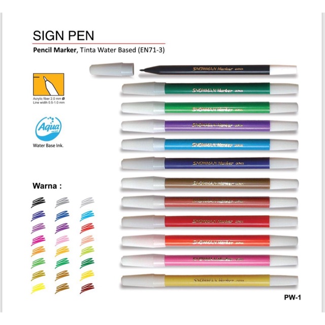 

Spidol Permanent Spidol PW-1