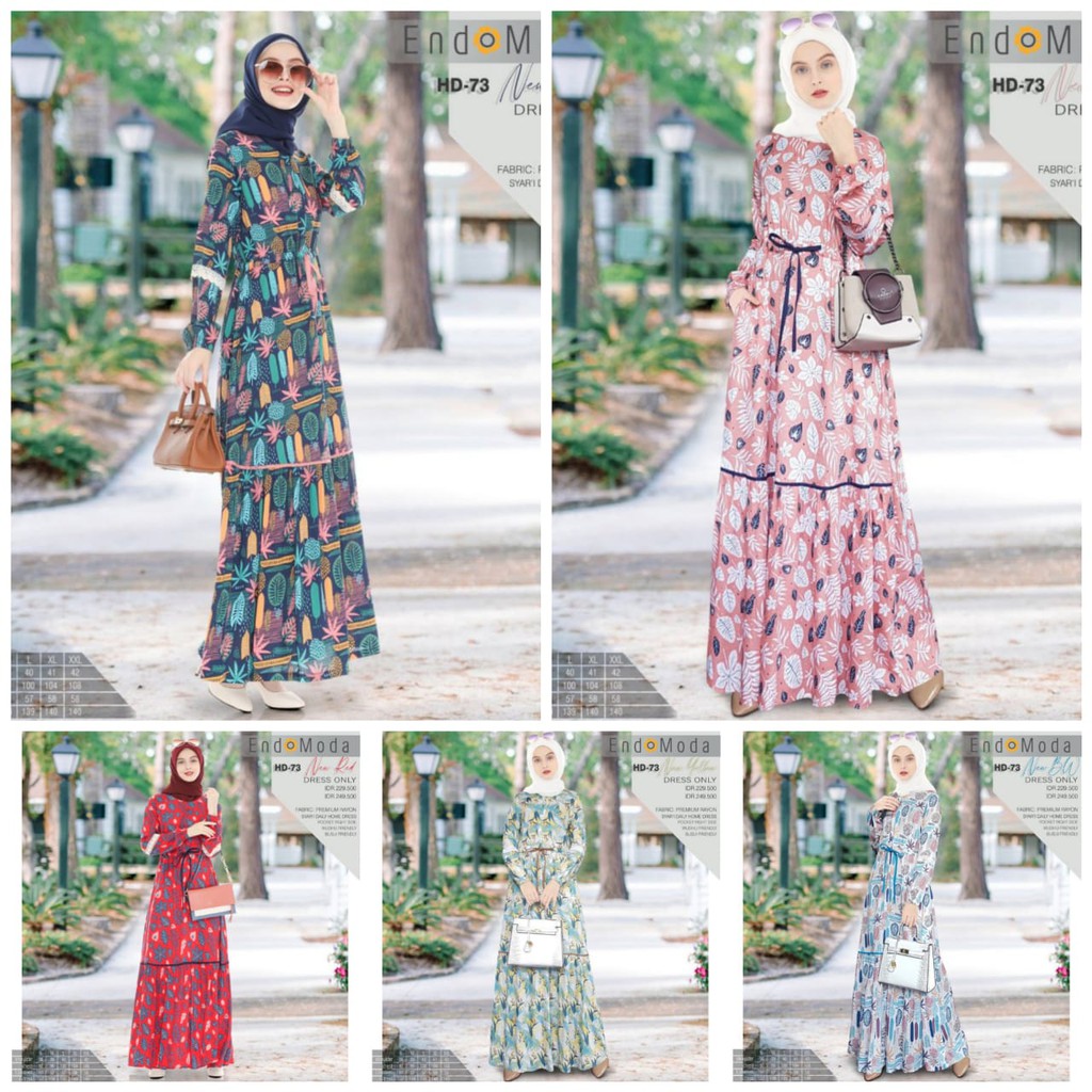 HD 73 NEW MOTIF - ENDOMODA - HOME DRESS SYARI