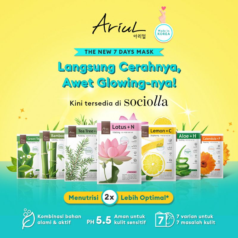ARIUL 7 Days Plus Mask - Ariul Sheet Mask Plus , Ariul 7 Days Mask Plus , Ariul 7 Days Sheet Mask