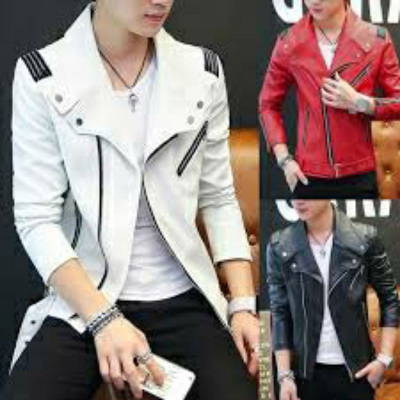 JAKET KULIT DOMBA ASLI SERONG RAMONES