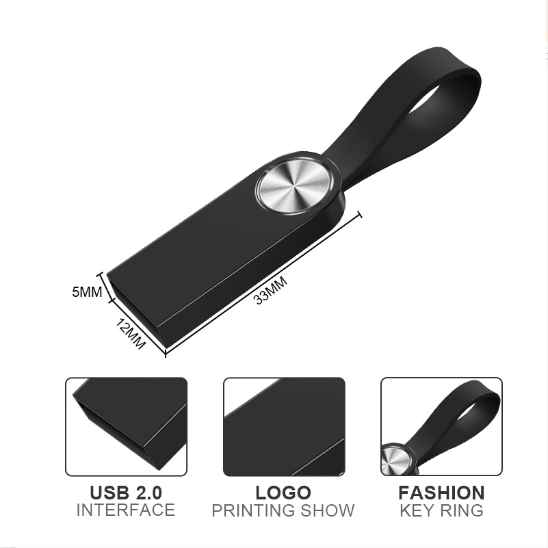 Metal U Disk 128G Pen Drive USB 2.0 Memory Stick Flash Card