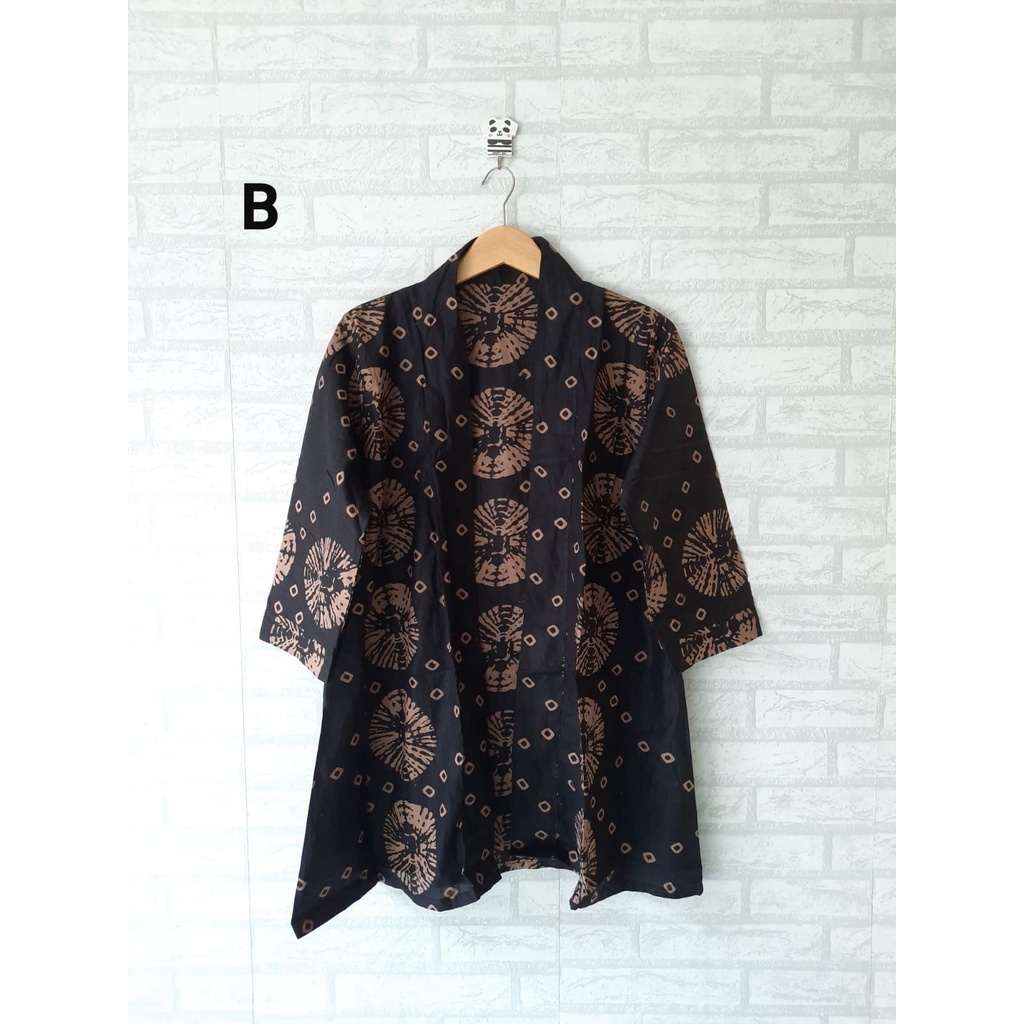 vest outer/ rompi batik berlengan jumbo