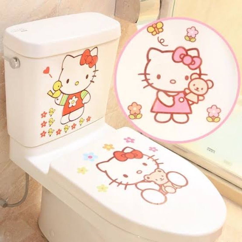 stiker hello kitty sticker jumbo hello kitty sticker dinding decoration