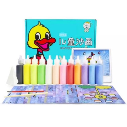 

Mainan Anak Sand Art Painting Box isi 24gambar Murah