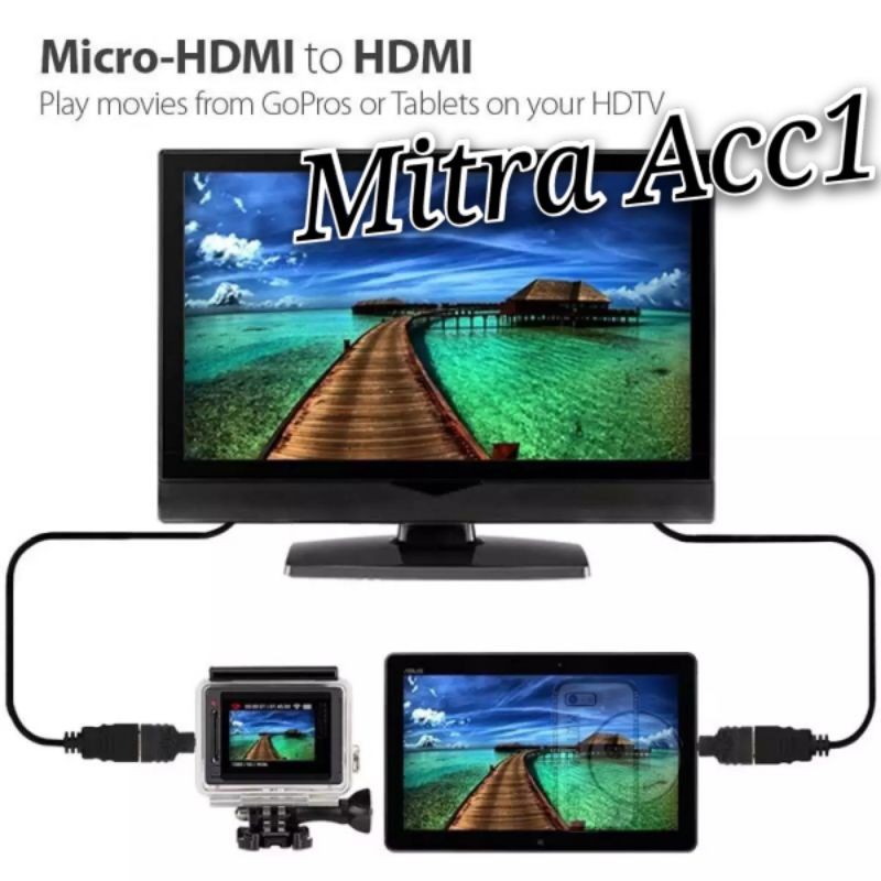 GENDER HDMI TO MICRO HDMI - KONEKTOR HDMI FEMALE TO MICRO HDMI MALE