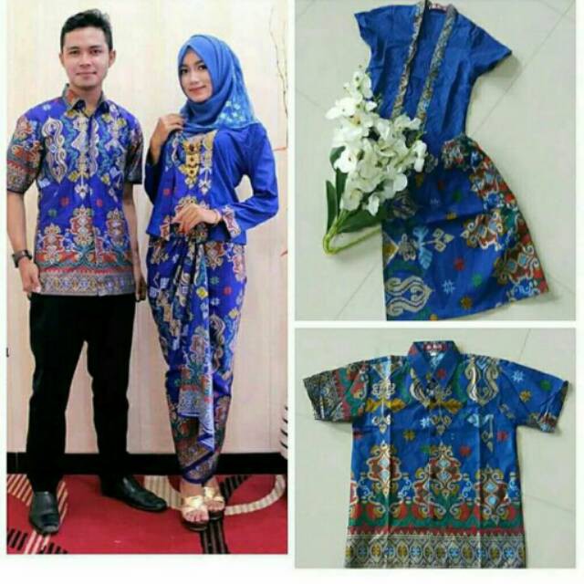 Baju Songket Couple Keluarga