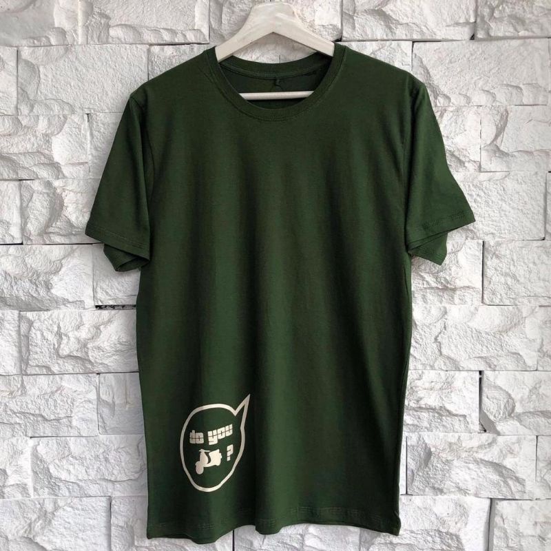 Kaos Distro Pria / wanita Lengan Pendek Motif Do You Tanah Abang Murah