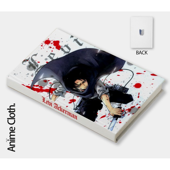 

Buku Levi Ackerman SNK Attack On Titan Anime Custom Notebook Planner Diary Agenda