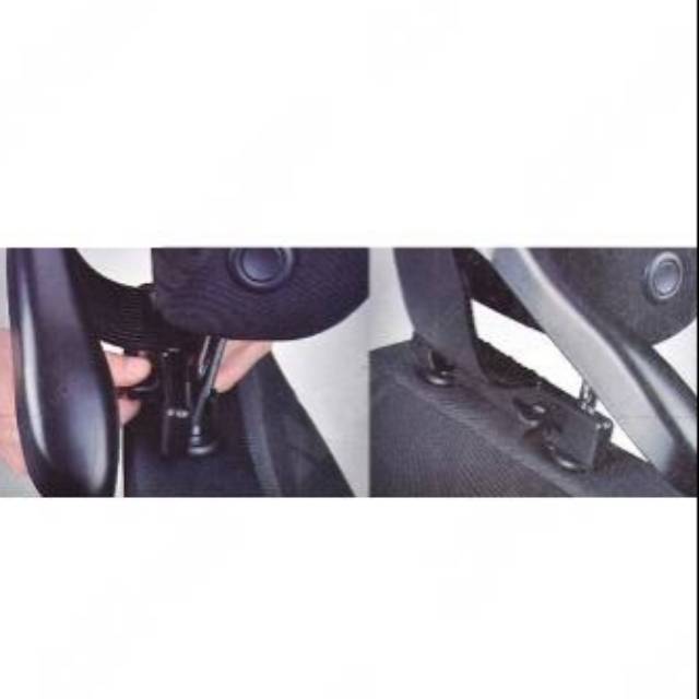 Gantungan Pakaian Headrest Mobil - Hitam