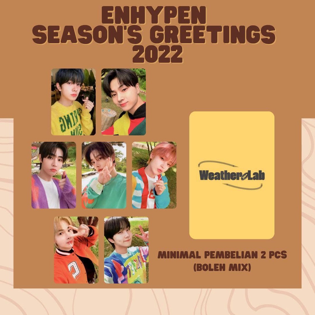 Jual PHOTOCARD ENHYPEN SEASON GREETING 2022 DOFF RPC PC ENHYPEN SEASON