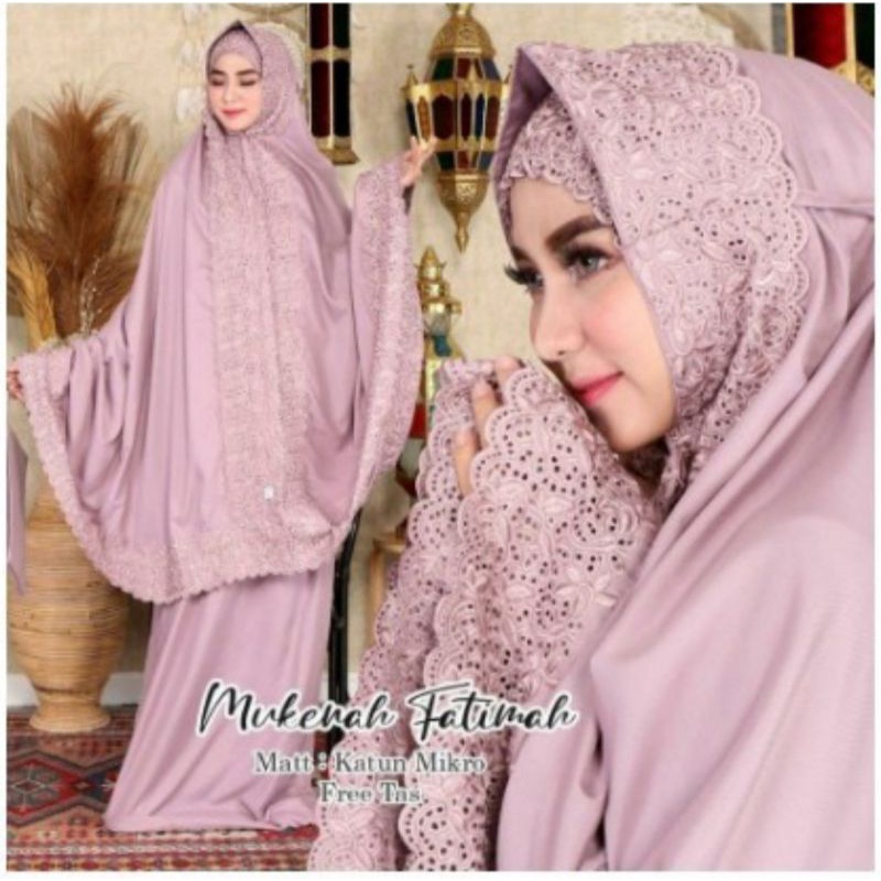 Mukena Dewasa Telekung Pouch FATIMAH
