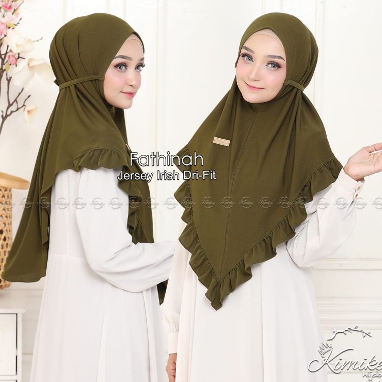 ORI KIMIKEY HIJAB BERGO REMPEL FATHINAH FATINAH PREMIUM ORIGINAL KIMIKEY CEYDA JILBAB KERUDUNG SIRIA