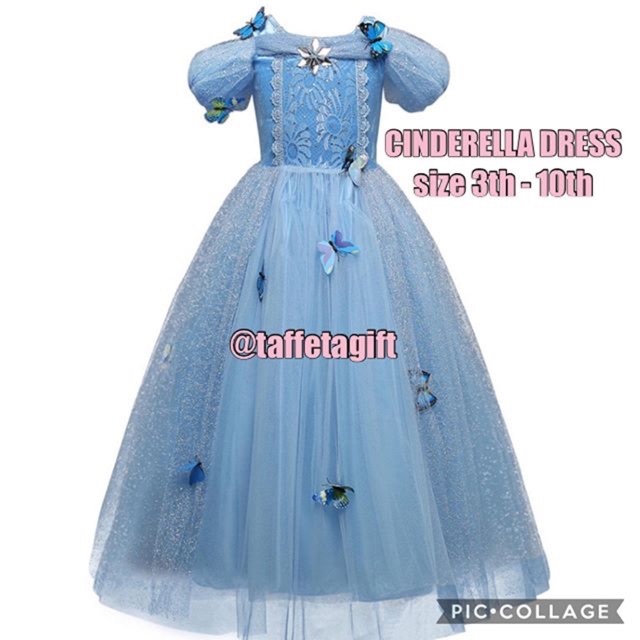 Kostum cinderella / dress cinderella / baju cinderella / kostum cinderella anak / dress anak