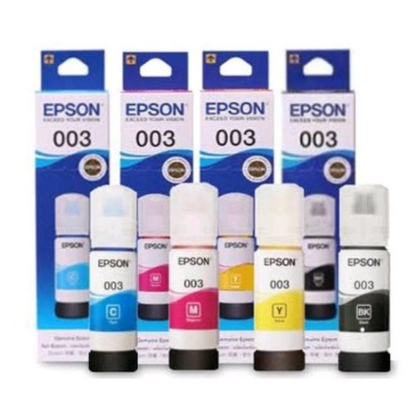 Tinta Epson 003 T003 T-003 Original Hitam Biru Merah Kuning L1110 L1210 L3110 L3210 L3150 L3250 L5190 L5290