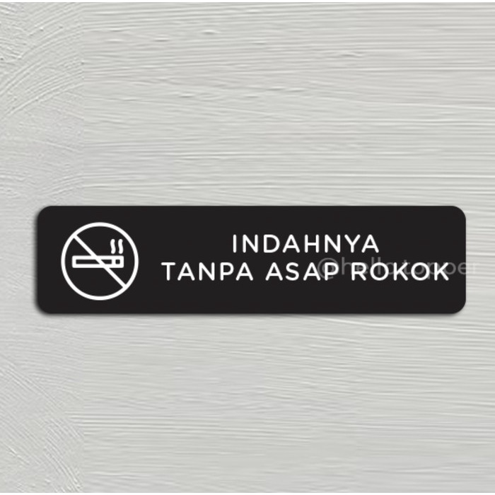 

Sign Akrilik Dilarang Merokok No Smoking / Sign Board Printed Akrilik Keren