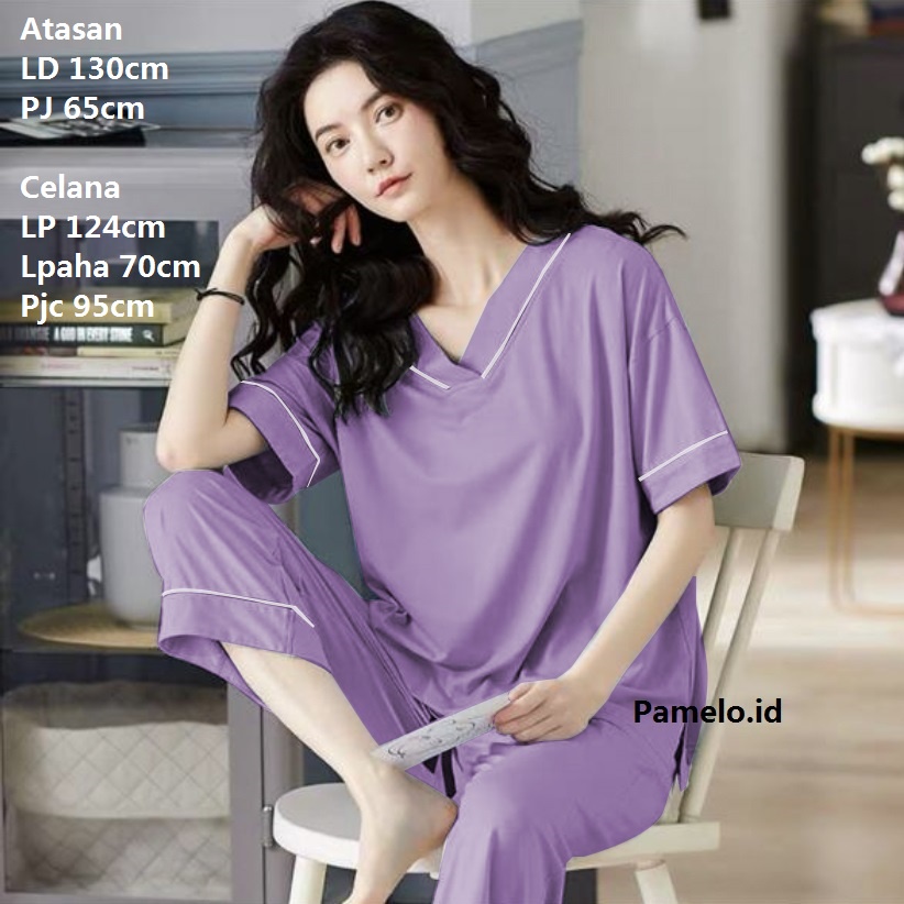 Pamelo id CP Jumbo Setelan Katun Rayon Jumbo/Pajamas Katun Rayon/Piyama Katun Rayon Jumbo/CPVJ Setelan Jumbo Baby doll Jumbo PVL Jumbo