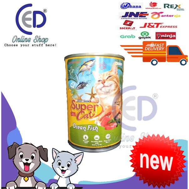 MAKANAN KUCING SUPER CAT OCEAN FISH 400GR