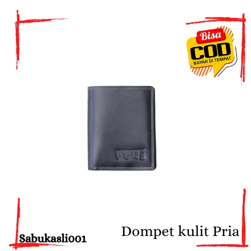 Dompet Levis Pria kulit 100% selapis dompet  Lipat Buku