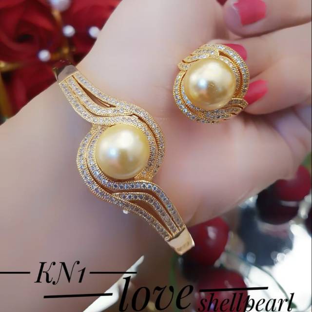 Gelang cincin mutiara air tawar 0406