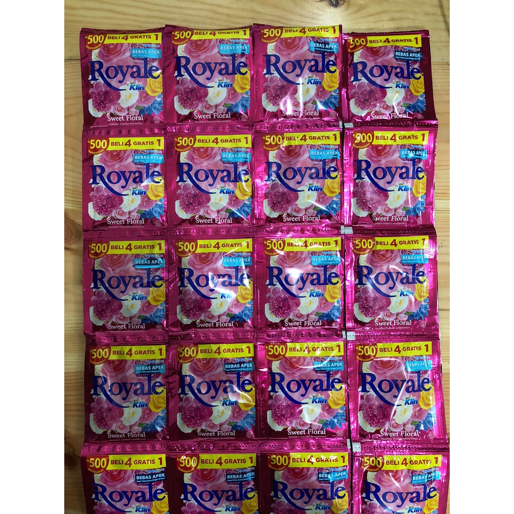 ROYALE SACHET 13ML PEWANGI SOFTENER 1 RENCENG 12 PCS [SWEETSPACE]