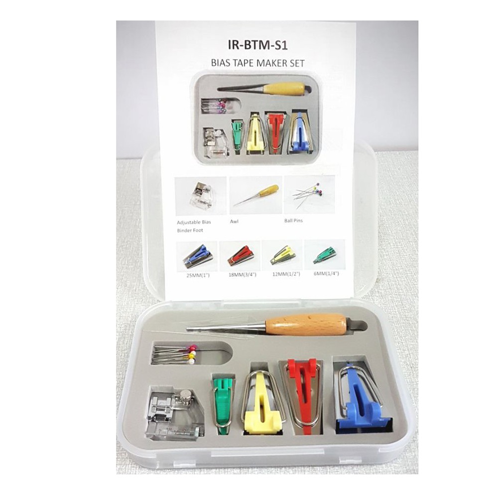 Bias Tape Maker Set With Foot IR-BTM-S1