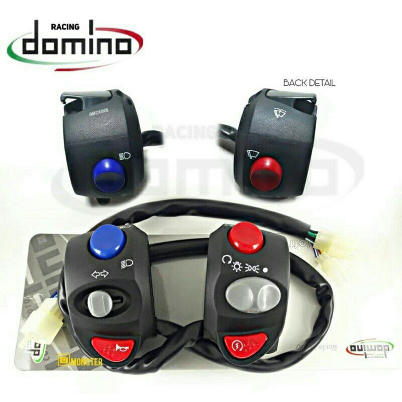 Saklar Set Kiri Kanan Domino Universal Semua Motor / Tombol Saklar Motor Set Domino