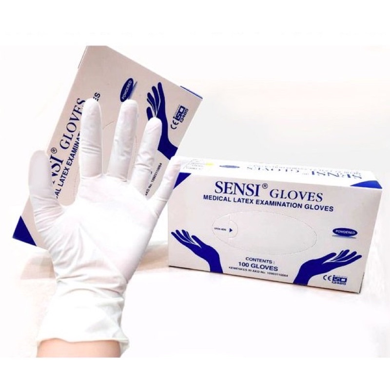 SARUNG TANGAN SENSI NITRILE / GLOVES SENSI VINYIL / SENSI LATEX / SARUNG TANGAN LATEX/ GLOVES SENSI
