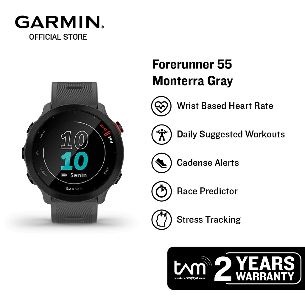 Garmin Forerunner 55 - Monterra Grey